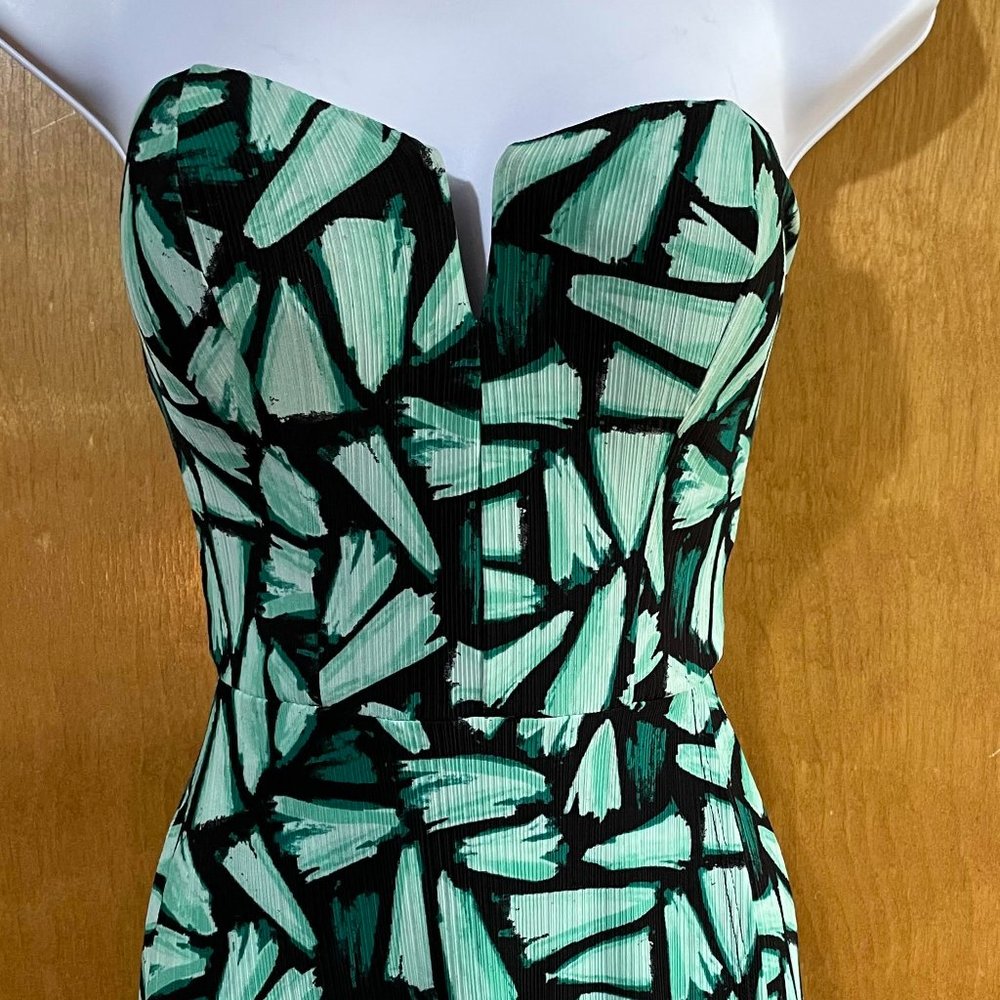 Strapless Mini Faux Wrap Dress